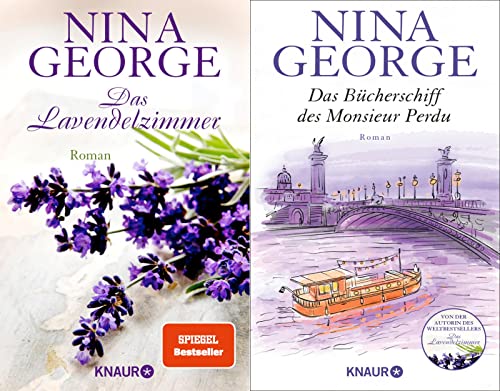 Das Lavendelzimmer + Das Bücherschiff des Monsieur Perdu von Nina George + 1 exklusives Postkartenset