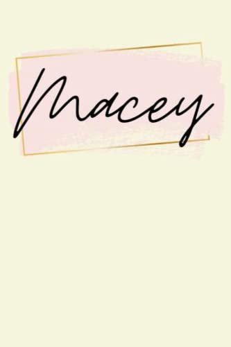 Macey: Personalized Sketchbook Cute with Name Macey on the cover | Drawing Pad of 120 Pages
