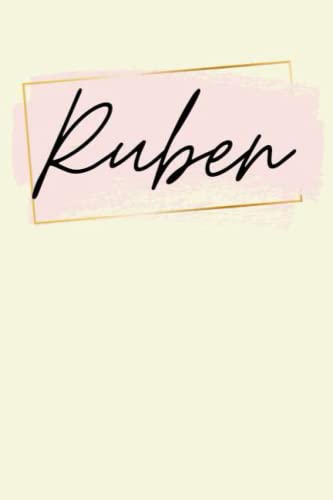 Ruben: Personalized Sketchbook Cute with Name Ruben on the cover | Drawing Pad of 120 Pages