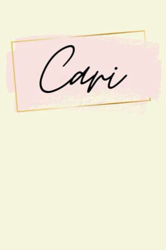 Cari: Personalized Sketchbook Cute with Name Cari on the cover | Drawing Pad of 120 Pages