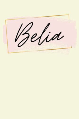 Belia: Personalized Sketchbook Cute with Name Belia on the cover | Drawing Pad of 120 Pages