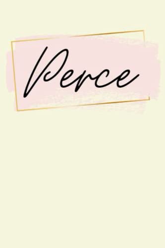 Perce: Personalized Sketchbook Cute with Name Perce on the cover | Drawing Pad of 120 Pages
