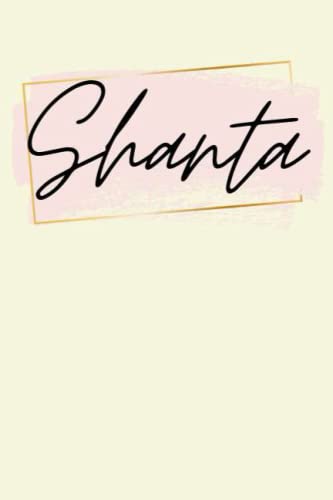 Shanta: Personalized Sketchbook Cute with Name Shanta on the cover | Drawing Pad of 120 Pages