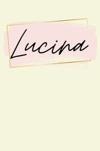 Lucina: Personalized Sketchbook Cute with Name Lucina on the cover | Drawing Pad of 120 Pages