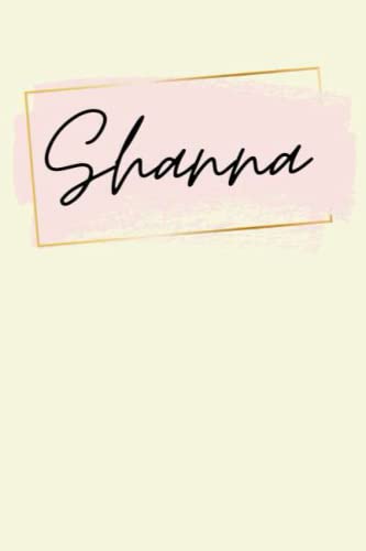 Shanna: Personalized Sketchbook Cute with Name Shanna on the cover | Drawing Pad of 120 Pages