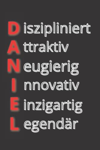 Daniel: personalisiertes Notizbuch