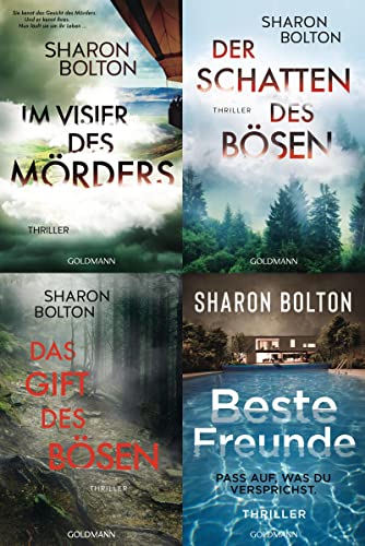 4 spannende Thriller von Sharon Bolton im Set + 1 exklusives Postkartenset