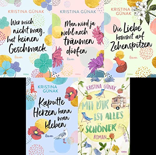 5 schöne Romane von Kristina Günak im Set + 1 exklusives Postkartenset