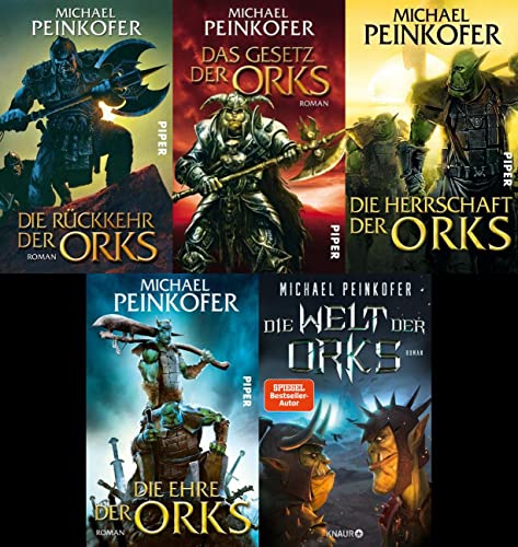Die Orks von Michael Peinkofer in 5 Bänden + 1 exklusives Postkartenset