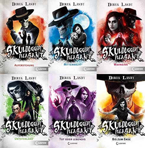 Skulduggery Pleasant Band 10-15 plus 1 exklusives Postkartenset
