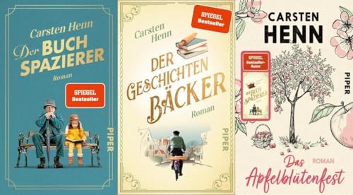 Der Buchspazierer + Der Geschichtenbäcker + Das Apfelblütenfest + 1 exklusives Postkartenset