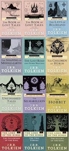 Middle Earth and Lord of the Rings Series 12-book Collection Set by J.R.R. Tolkien