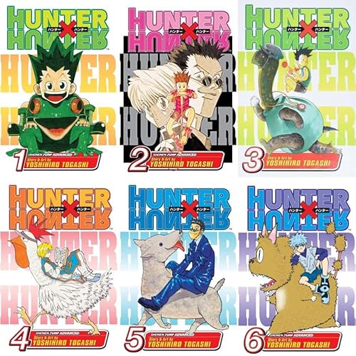 Hunter x Hunter Manga Set, Vol. 1-6 by Yoshihiro Togashi