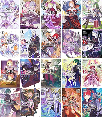 Re:ZERO -Starting Life in Another World- Vol. 1-20 Light Novel Set by Tappei Nagatsuki