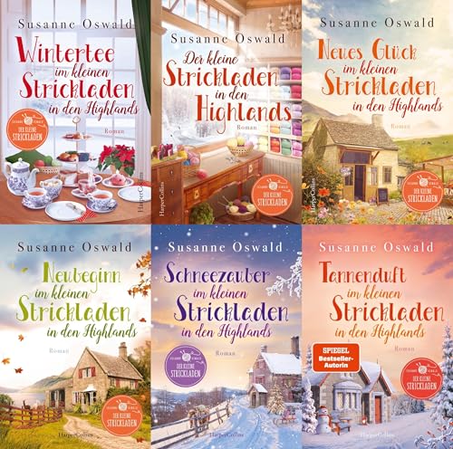 Der kleine Strickladen in den Highlands Band 1-6 plus 1 exklusives Postkartenset