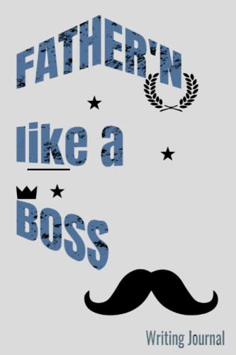FATHER'N like a BOSS... Beer me please Writing Journal. Gift for Fathers. Special gift.