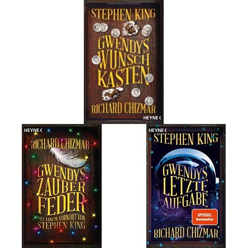 Richard Chizmar-Set: "Gwendys Wunschkasten" + "Gwendys Zauberfeder" + "Gwendys letzte Aufgabe" (Gwendy-Reihe, Band 1-3)