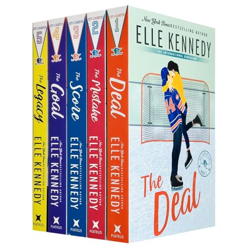 Off Campus Series 5 Books Collection Set (The Deal, Mistake, Score, Goal, Legacy) by Elle Kennedy