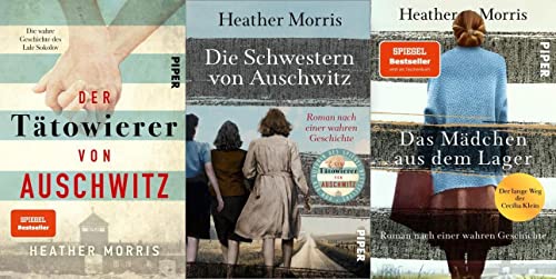 Der Tätowierer von Auschwitz + Die Schwestern von Auschwitz + Das Mädchen aus dem Lager + 1 exklusives Postkartenset
