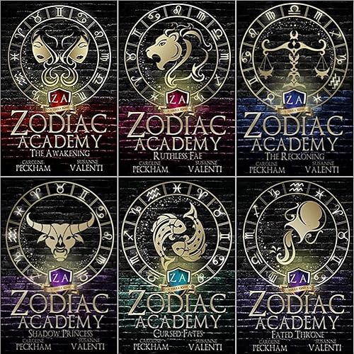 Zodiac Academy Series 6 books Collection Set by Caroline Peckham ( The Awakening , Ruthless Fae, The Reckoning, Shadow Princess, Cursed Fates, Fated Throne )