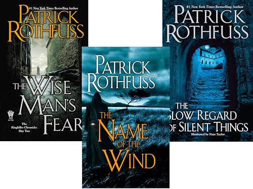 Patrick Rothfuss’s Kingkiller Chronicle Series 3 Books Set - The Name of the Wind, The Wise Man’s Fear, The Slow Regard of Silent Things (Mass Market Paperback)