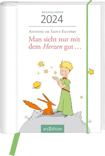 Taschenkalender Man sieht nur mit dem Herzen gut ... 2024: Handlicher Taschenkalender mit Wochenkalendarium