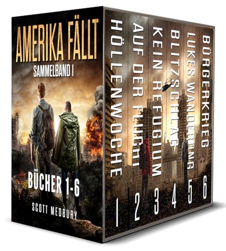 Amerika fällt: Sammelband Bücher 1-6 (Amerika fällt Sammelbände 1)