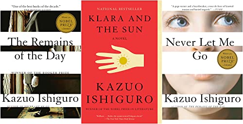 Kazuo Ishiguro Bestselling 3 Books Collection - Klara and the Sun: A novel, Never Let Me Go, The Remains of the Day
