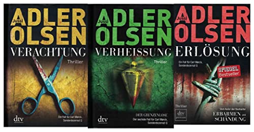 3 x Jussi Adler Olsen. Erlösung. Verheißung. Verachtung. Carl-Mørck-Reihe Bd. 3, 5, 6