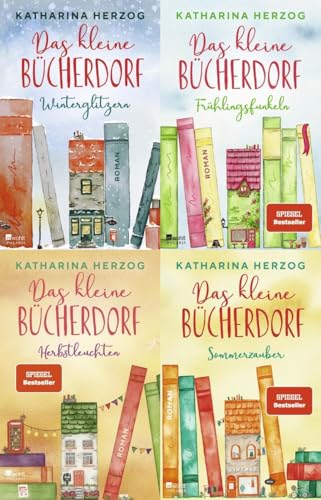 Das kleine Bücherdorf Band 1-4 plus 1 exklusives Postkartenset