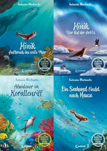 Das geheime Leben der Tiere im Ozean Band 1-4 plus 1 exklusives Postkartenset