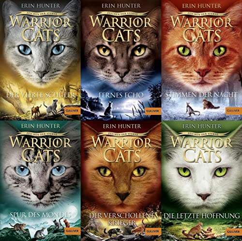 Warrior Cats Staffel IV Band 1-6 plus 1 exklusives Postkartenset