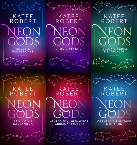 Neon Gods Band 1-6 plus 1 exklusives Postkartenset