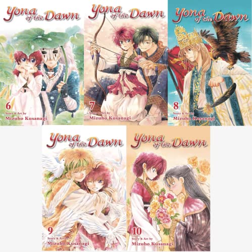 Yona of the Dawn, Vol. 6-10 Bundle Set (5 Book Collection) Manga by Mizuho Kusanagi