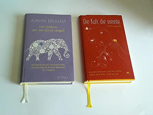 Die Kuh, die weinte. Buddhistische Geschichten über den Weg zum Glück/ Der Elefant, der das Glück vergaß. Buddhistische Geschichten, um Freude in jedem Moment zu finden. 2 Bände