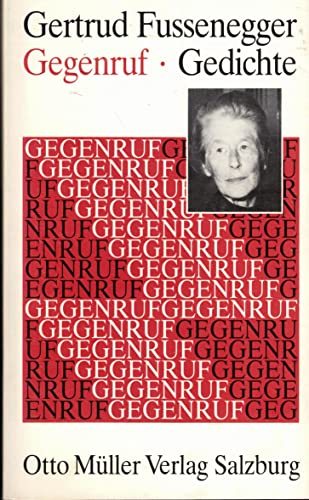 Gegenruf. Gesammelte Gedichte (Widmungsexemplar)