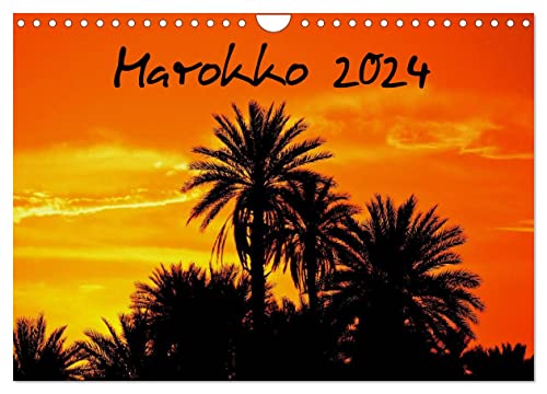 Marokko 2024 (Wandkalender 2024 DIN A4 quer), CALVENDO Monatskalender: Von der Atlantikküste bis in die Sahara - Impressionen von der Perle Nordafrikas