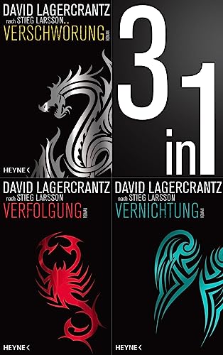 Die Millennium-Saga 4-6: Verschwörung / Verfolgung / Vernichtung (3in1-Bundle): 3 Romane in einem Band