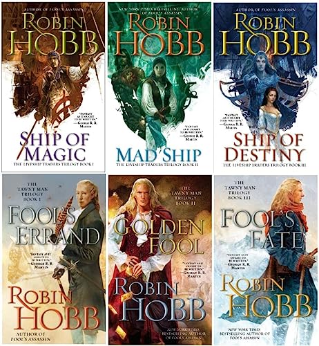 Robin Hobb Collection 6 Bücher Set The Tawny Man Trilogy + The Liveship Traders Trilogy (Mass Market Taschenbuch)