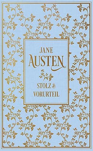 Stolz und Vorurteil: Leinen mit Goldprägung