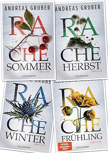 Walter Pulaski Reihe von Andreas Gruber, Rachesommer, Racheherbst, Rachewinter, Rachefrühling (Goldmann Verlag Taschenbücher)