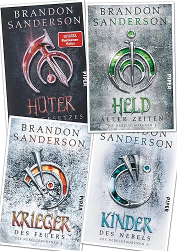 Kinder des Nebels, Krieger des Feuers, Held aller Zeiten, Hüter des Gesetzes von Brandon Sanderson (Piper Verlag Taschenbücher)