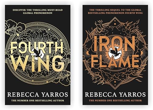 The Empyrean series By Rebecca Yarros 2 Books collection set: Fourth Wing & Iron Flame