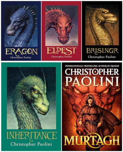 The Inheritance Cycle Series 5 Books Set - Eragon, Eldest, Brisingr, Inheritance, Murtagh (Hardcover Edition)