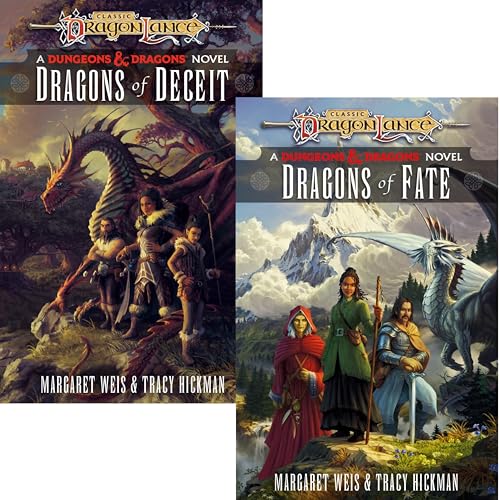 Dragonlance Destinies 2 Books Set - Dragons of Deceit & Dragons of Fate