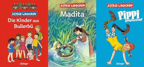 Die Kinder aus Bullerbü / Madita / Pippi Langstrumpf + 1 exklusives Postkartenset