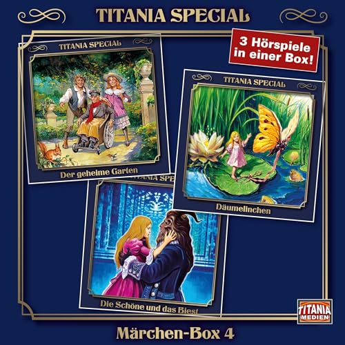 Der geheime Garten / Däumelinchen / Die Schöne und das Biest: Titania Special - Märchenklassiker Box 5
