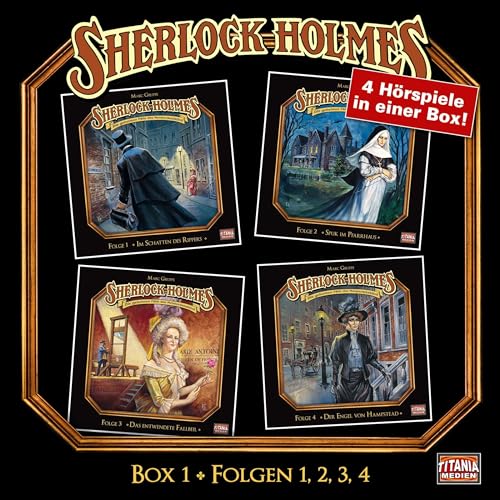 Sherlock Holmes - Die geheimen Fälle des Meisterdetektivs Folgen 1, 2, 3, 4: Sherlock Holmes - Die geheimen Fälle des Meisterdetektivs Box 1