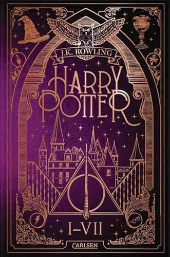 J. K. Rowling - Harry Potter - Band 1 bis 7 Gesamtausgabe im Set plus 3 extra Lesezeichen [Hardcover] J. K. Rowling