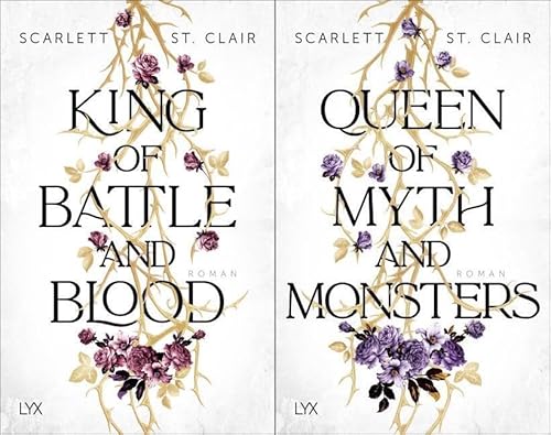King of Battle and Blood-Reihe Band 1+2 plus 1 exklusives Postkartenset